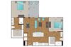 Main Street Flats 2x2 C Floor Plan Main Street Flats 2x2 C Floor Plan